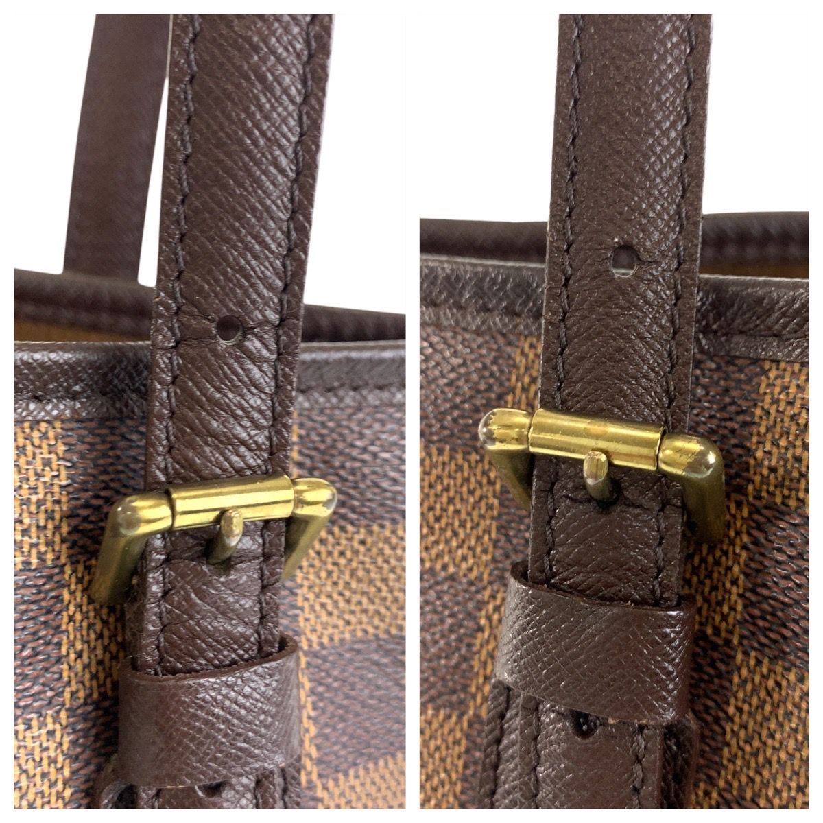LOUIS VUITTON ルイヴィトン ダミエ マレ ブラウン ゴールド金具