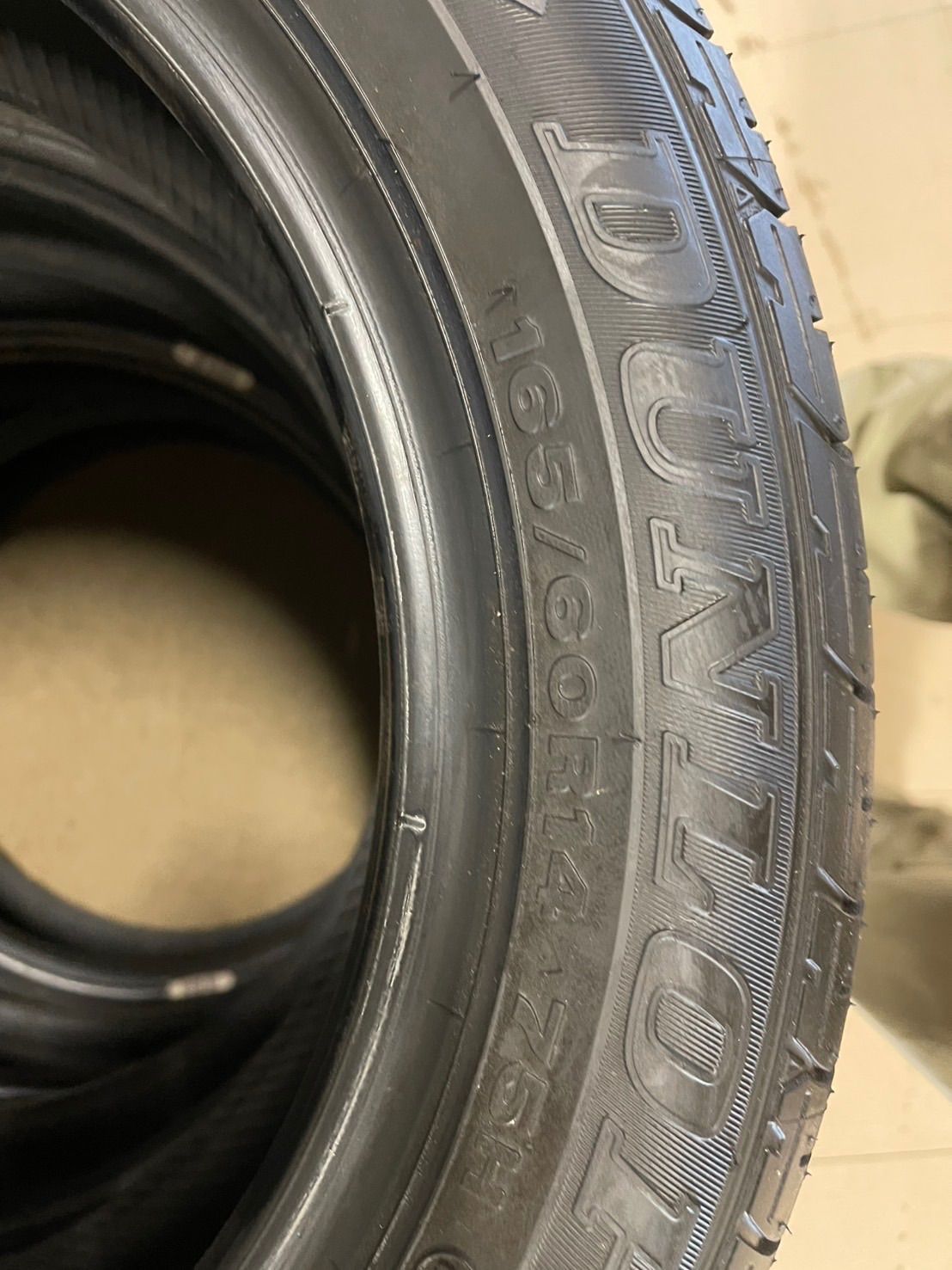 DUNLOP 夏タイヤ　新車外し 165/60R14 ダンロップ 165/60R14 新車外し - メルカリ
