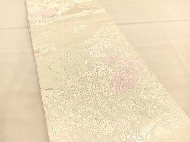 袋帯 雅 唐織 華模様 銀糸 KO-1490 袋帯 雅 唐織 華模様 銀糸 KO-1490 着物・浴衣