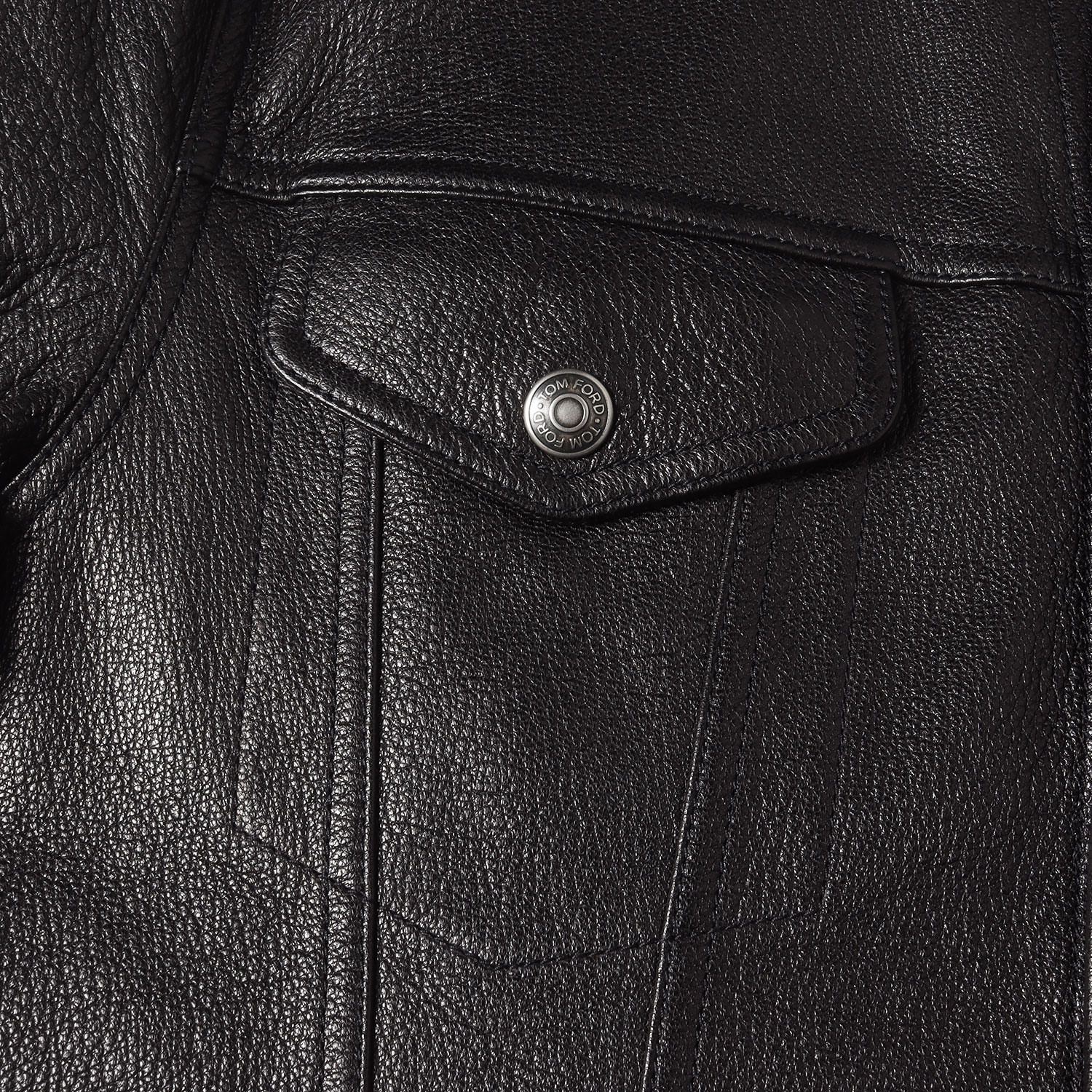 美品】TOM FORD トムフォード ジャケット ブラック 黒 サイズ:50 