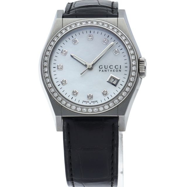 GUCCI　ダイヤ　ブラックシェル　時計 楽天市場】【ウォッチ】GUCCI グッチ デイト 11Pダイヤ ブラック文字盤