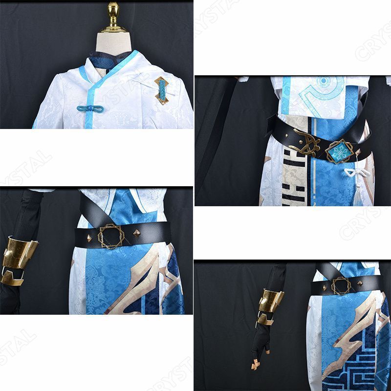 新品未使用原神 重雲/ちょううん コスプレ衣装 ウイッグ付き 原