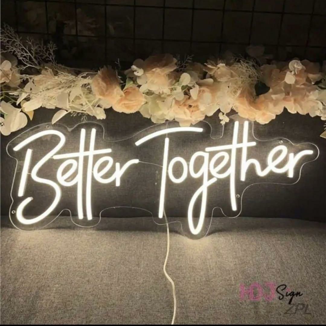 今だけ大特価 ネオンサイン 結婚式 Better together LEDネオンサイン