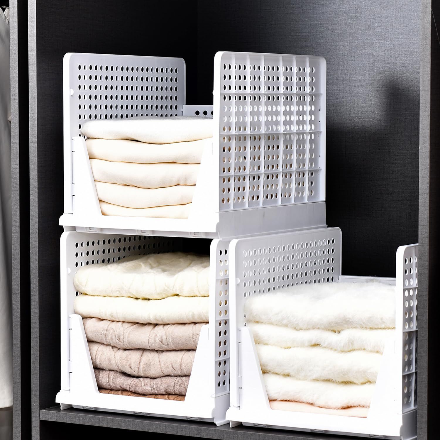 OTYTY 衣装ケース クローゼット 収納 引き出し 押し入れ プラケース 収納ケース クリア衣装ケース 押し入れ 収納 折り畳み ケース 洋服収納 衣類収納 整理棚 積み重ね可能 タンス収納 大容量 