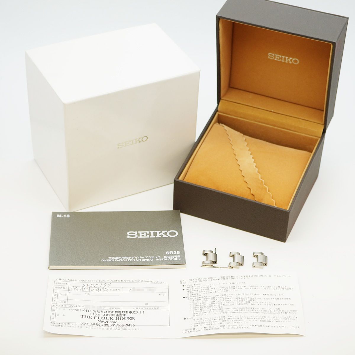 5wwm0243 セイコー プロスペック 6R35-00P0|SBDC163 青文字盤 腕時計 メンズ