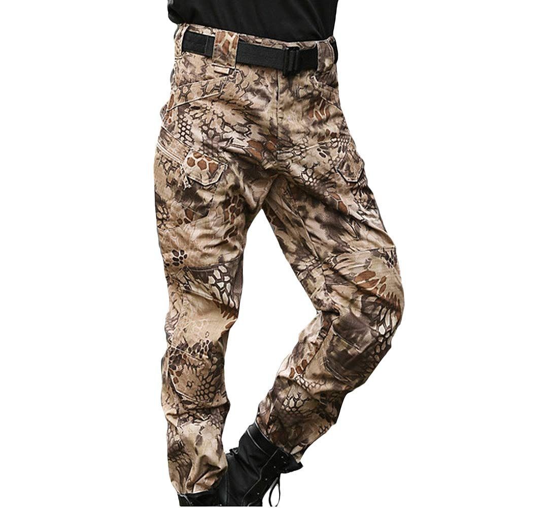 Size 32_Color ハイランダー カーキ ボタン タクティカルパンツ ハニカム迷彩 コンバット パンツ ミリタリー サバゲー ハイランダー カーキ ボタン 32