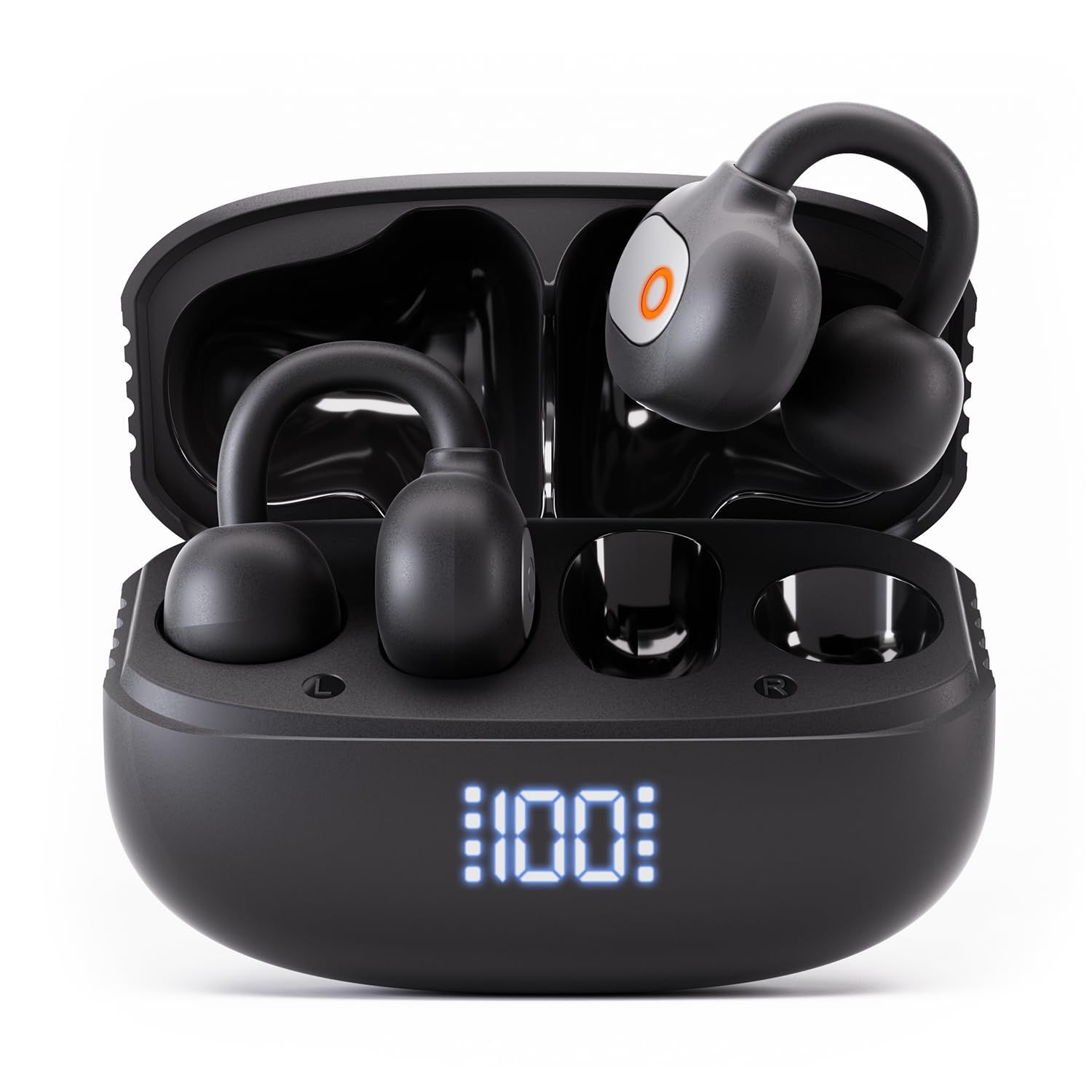 イヤホン bluetooth ワイヤレスイヤホン 音質表現に特化モデル 2025聴覚の饗宴 イヤーカフ型 Bluetooth5.4 臨場感あふれるリアル音質 定向音伝送技術 骨伝導の進化 耳挟み式 ゼロ圧迫設計 残量可視化 通話騒音低減 音漏れ大幅防止 脱落し