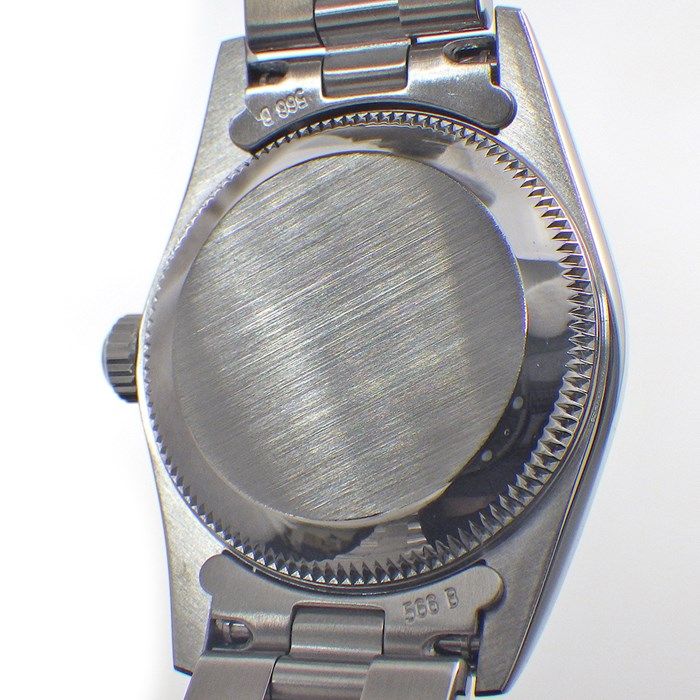 ロレックス Rolex 腕時計 オイスターパーペチュアル 76080 K番 2001年製 夜光インデックス 夜光針 ブラック文字盤 SS 自動巻き 【中古】 ロレックス Rolex 腕時計 オイスターパーペチュアル 76080 K番 2001年