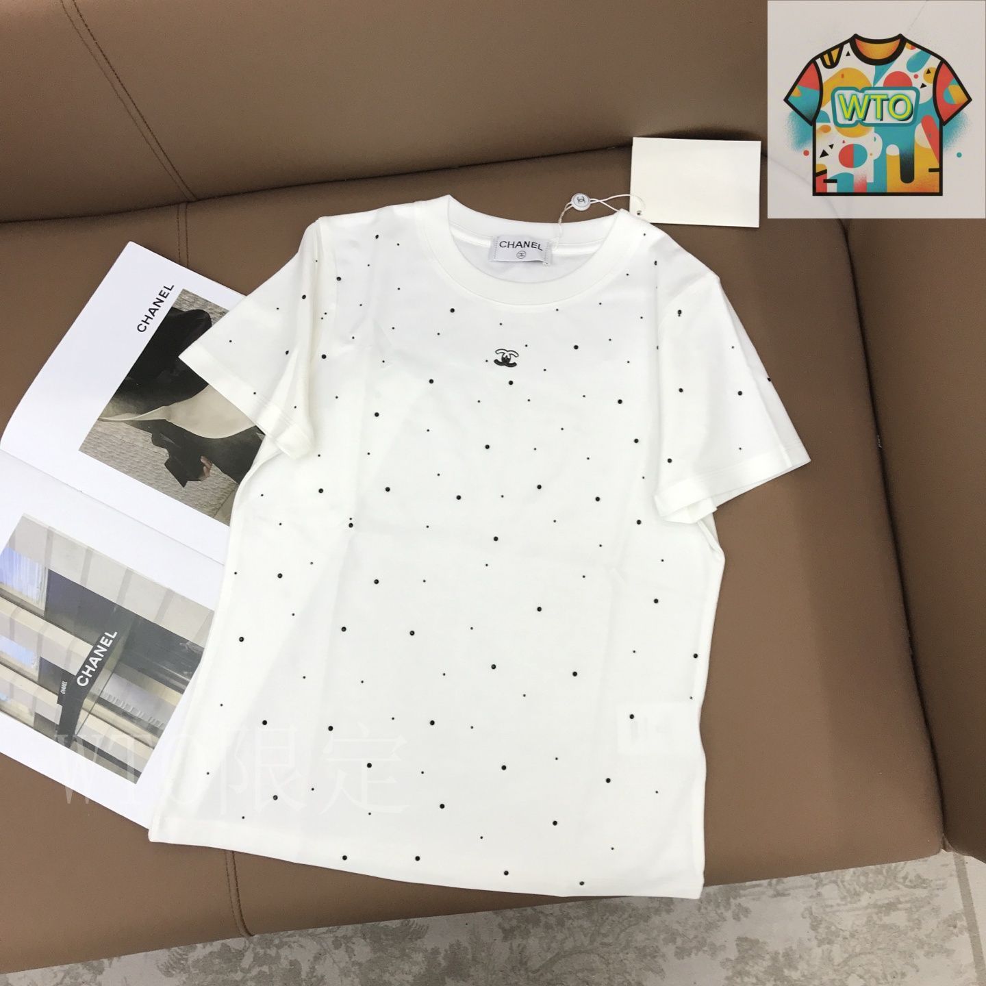 【上級おしゃれが叶う】CHANEL スパンコールマリンＴシャツ セール】 [160]スパンコールTシャツ （カットソー）｜a.v.v