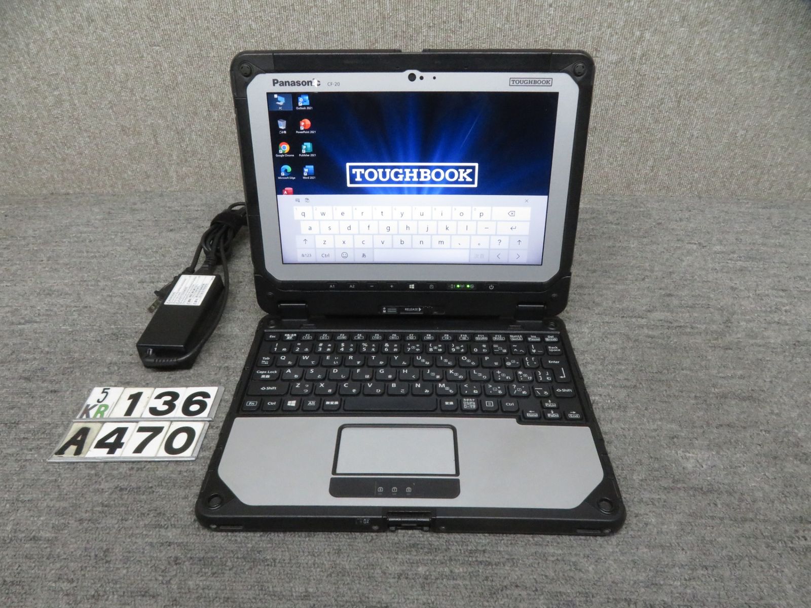 【2in1タッチパネル・業務用・sim】◆Panasonic TOUGHBOOK CF-20/ 10.1型◆Core m5-6Y57/高速128GB SSD/メモリ4GB◆Windows 10 Pro/サービス microsoft Office 2021付◆到着後すぐに使える ACアダプター付き 2in1タッチパネル・業務用・sim】◇Panasonic TOUGHBOOK CF-20