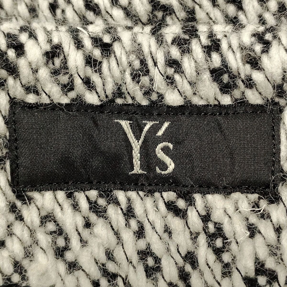 Y s ワイズ パンツ サイズ2 M レディース - YV-P16-112 白×黒 クロップド 半端丈 サルエルパンツ DECORATOM_COM_BR