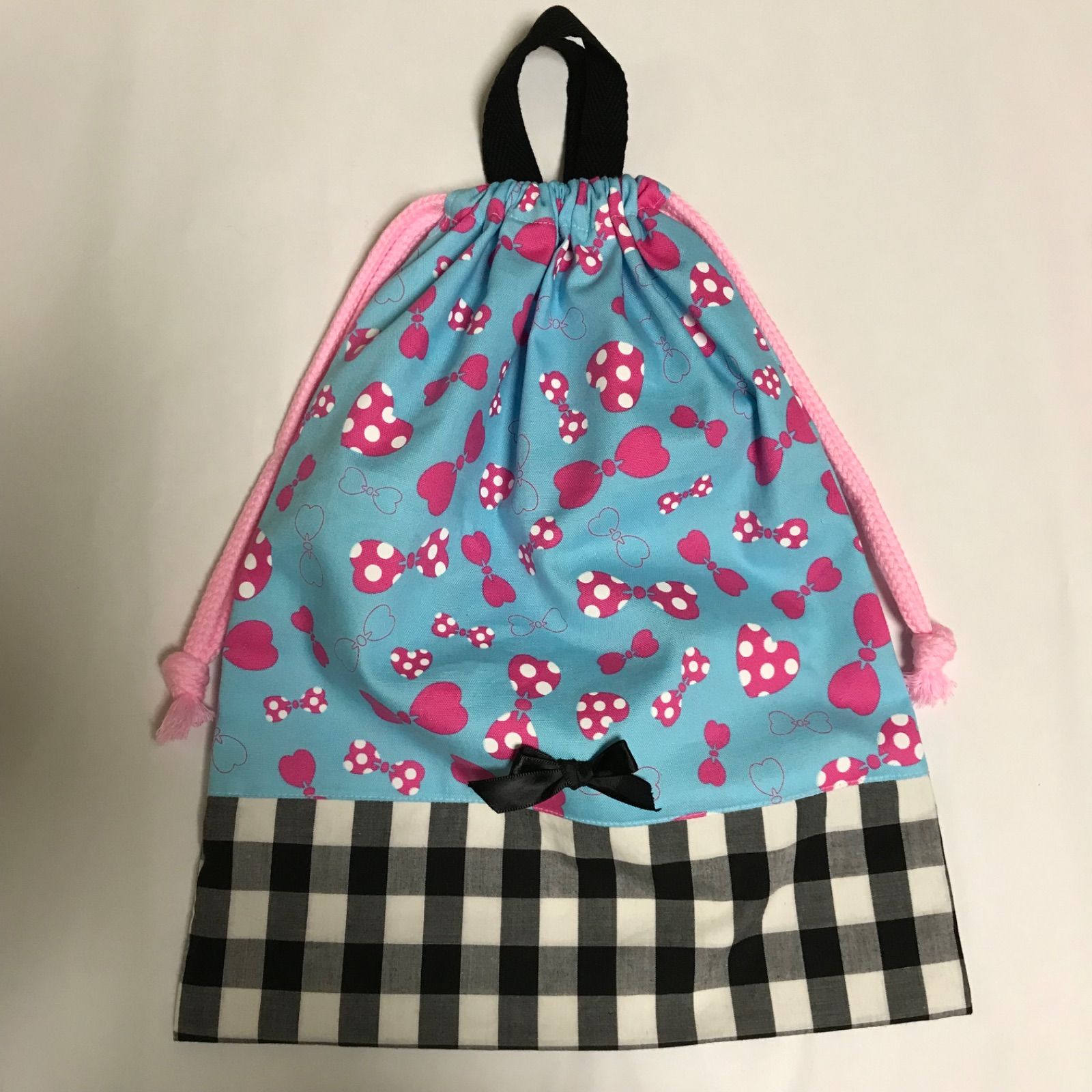 30%OFF！ハンドメイド 体操着入れ 体操着袋 小学生 女の子 リボン