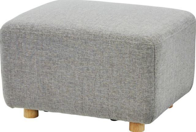 キューブ オットマン W64×D51×H41 グレー オットマン スツール ソファ