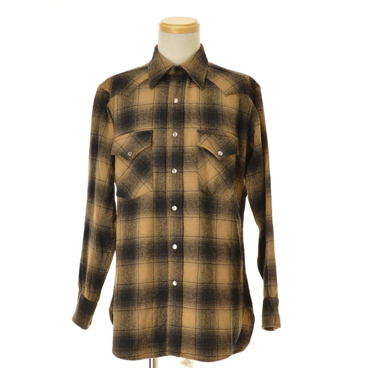 PENDLETON】～80s ウエスタン オンブレ ウール長袖シャツ - メルカリ