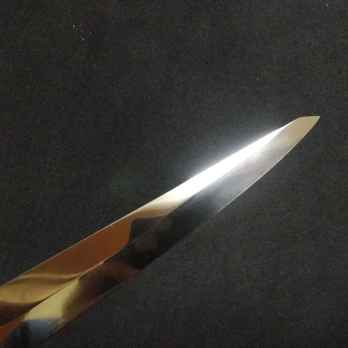 yoshiyuki 城山超鋼　本焼　ソリ入り剣型柳葉包丁尺一寸 楽天市場】【楽天1位】包丁 柳刃 210mm 郷右馬允義弘 上作 白紙2