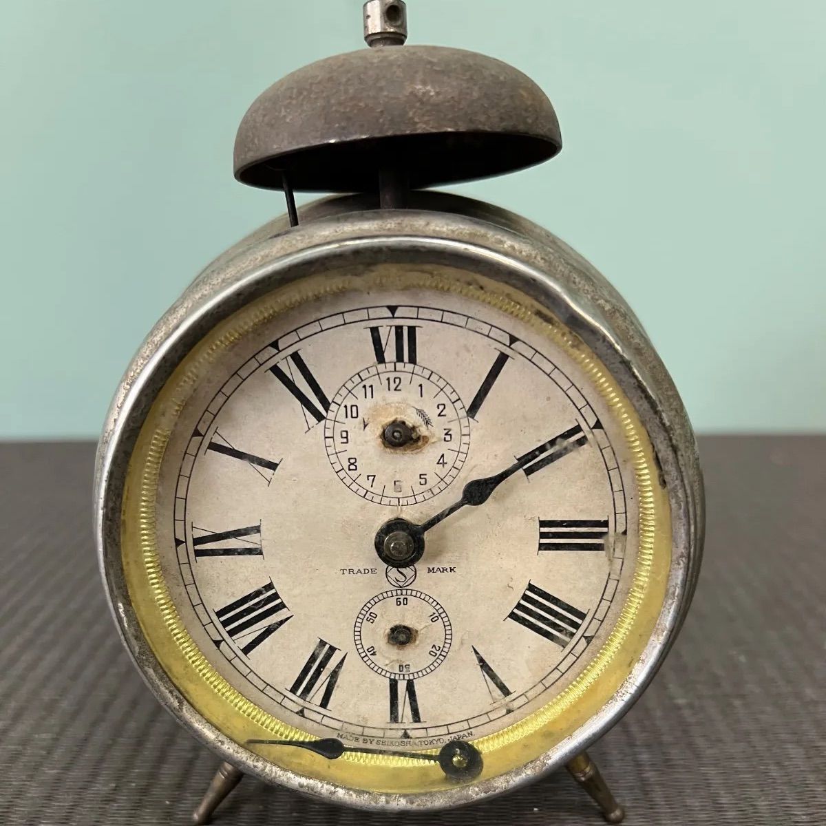 ☆ 昭和 レトロ ゼンマイ目覚まし時計 目覚まし 時計 アンティーク