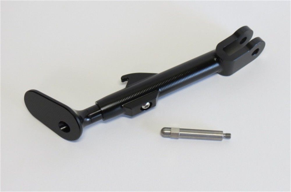 XSR900 2025-2025 MT-09 2025-2025 CNC アルミ サイドスタンド 高さ調整 黒 36