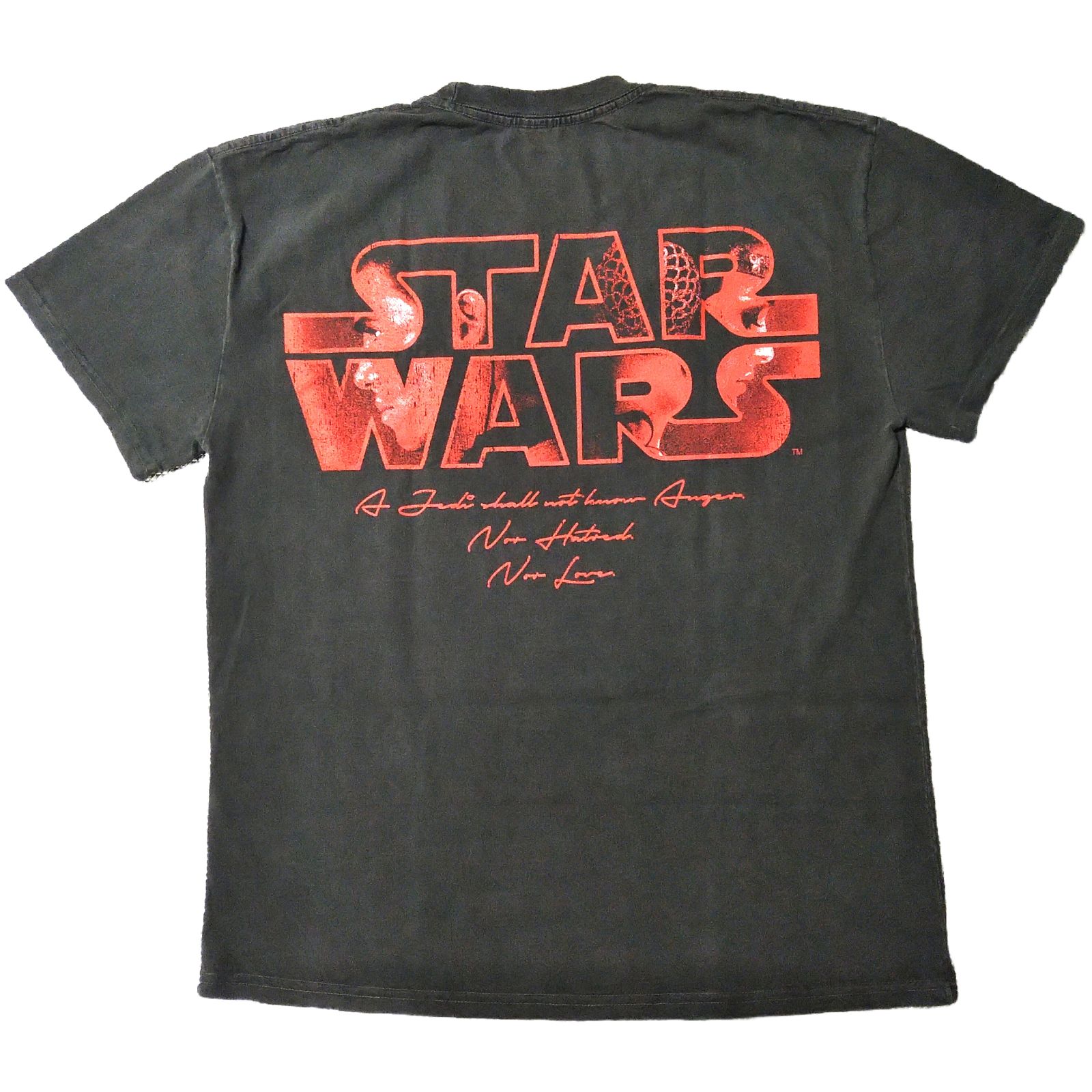 【きれいめファッション51選】上品さと清潔感をキープし スターウォーズ ヴィンテージ加工Tシャツ 実寸はXLくらい S トップス