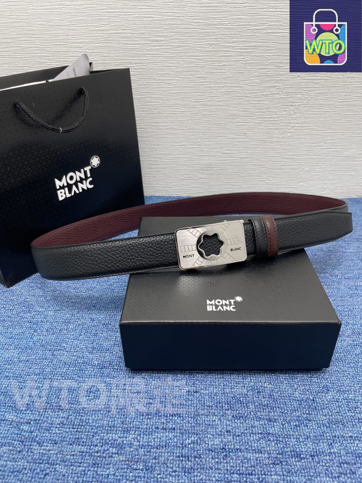 今日特価】Montblanc モンブラン レザーベルト-1 - メルカリ