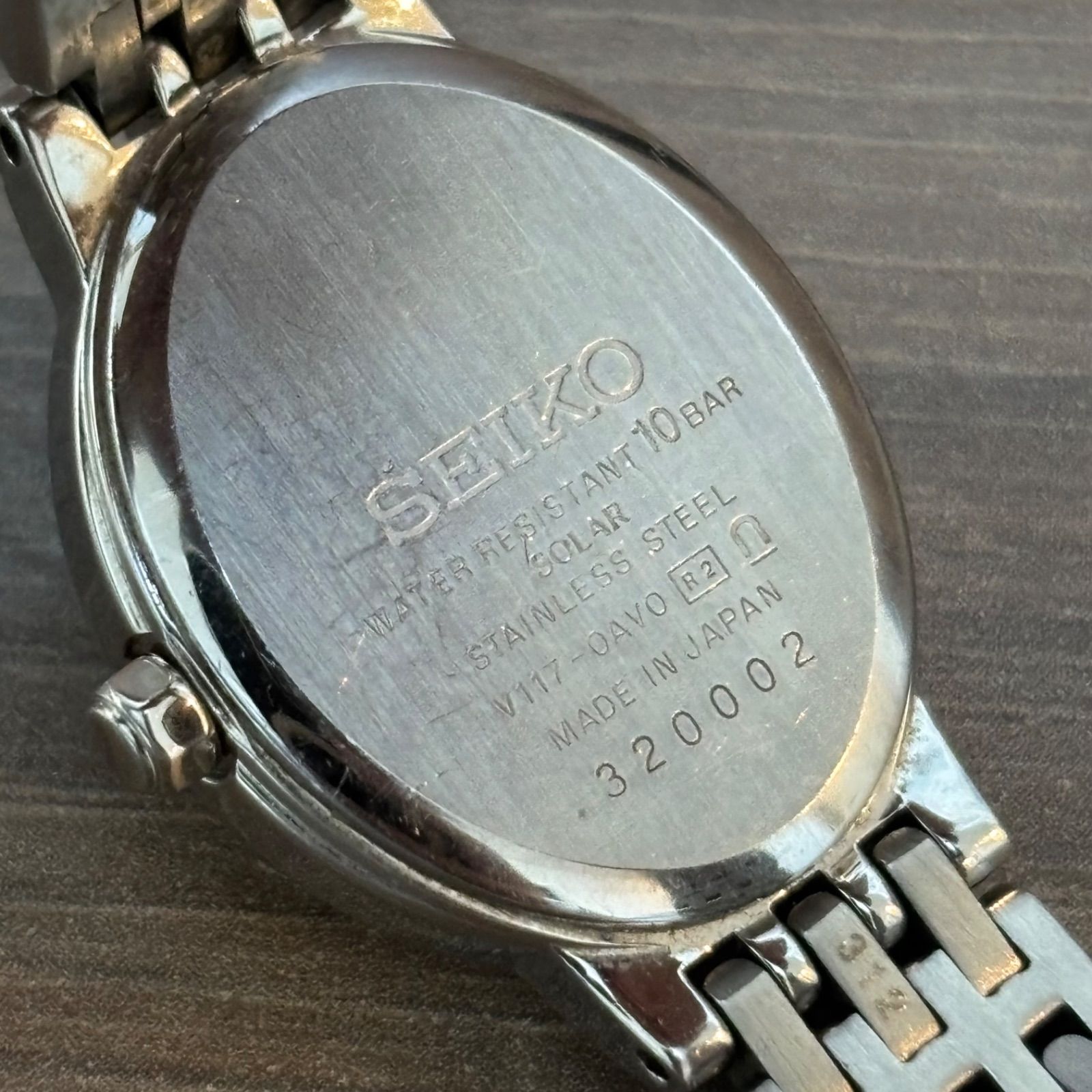 ☆SEIKO セイコー エクセリーヌ 腕時計 ダイヤ 10P ソーラー時計