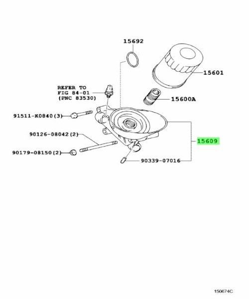 トヨタ 純正 ハイラックス サーフ 4ランナー FJ クルーザー オイルフィルタ ブラケット 15670-31010 TOYOTA LEXUS Genuine JDM