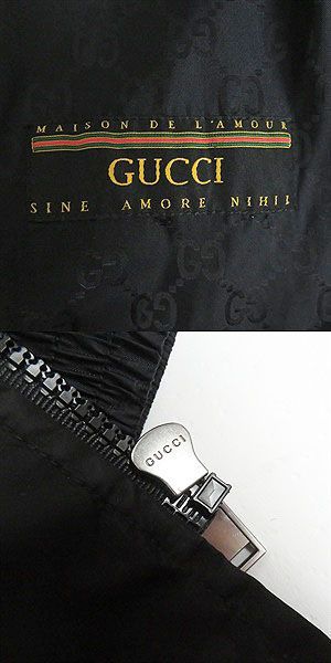 美品□GUCCI/グッチ 618891 GGジャガード ウェブライン フード入り 