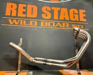 ゼファー400/χ用音の戦国 猪武者シリーズ雷光管ブラックサイレンサーなし REDSTAGE 音の戦国 猪武者シリーズ ゼファー400 ゼファー400X