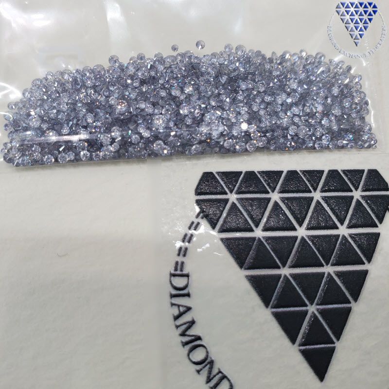 0.005ct 15 ピース セット 合計 約 0.075 ct FANCY GRAY・GRAISH BLUE / VIOLET 系 天然  ダイヤモンド メレ 量り売り 品