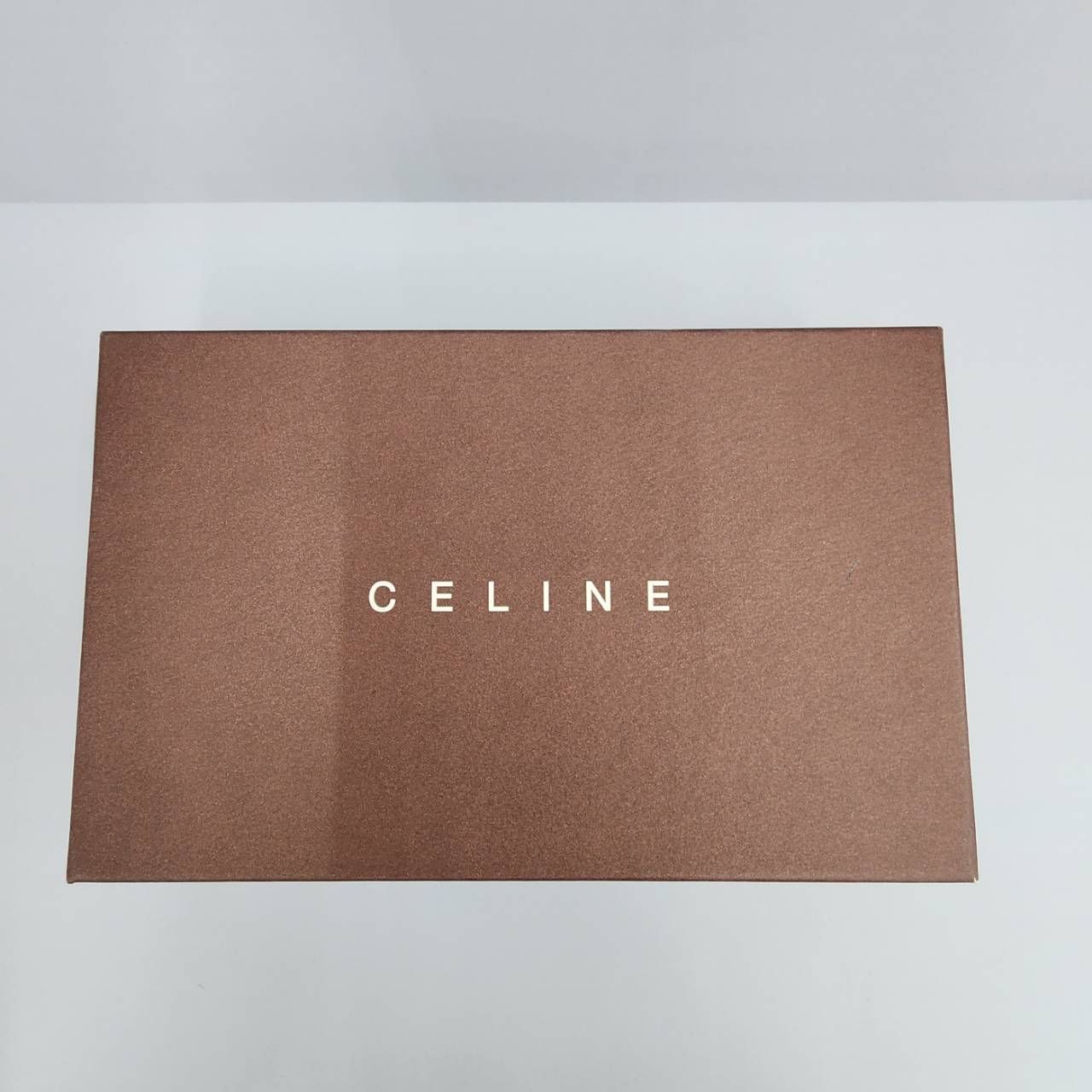 CELINE セリーヌ 二つ折り 長財布 デニム キャンバス トリオンフ 箱付き ブランド小物