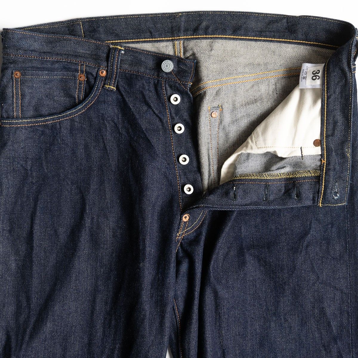 美品/濃紺】EVISU 【WAREHOUSEコラボ】【LOT.9001 デニムパンツ】36