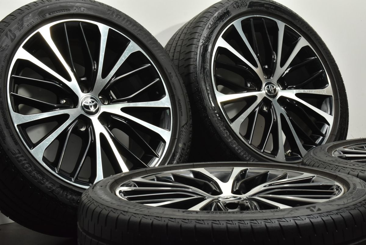 バリ溝 トヨタ 70 カムリ WS レザーパッケージ 純正 18in 8J 50 114.3 ブリヂストン トランザT005 235 45R18 マークX 空気圧センサー付
