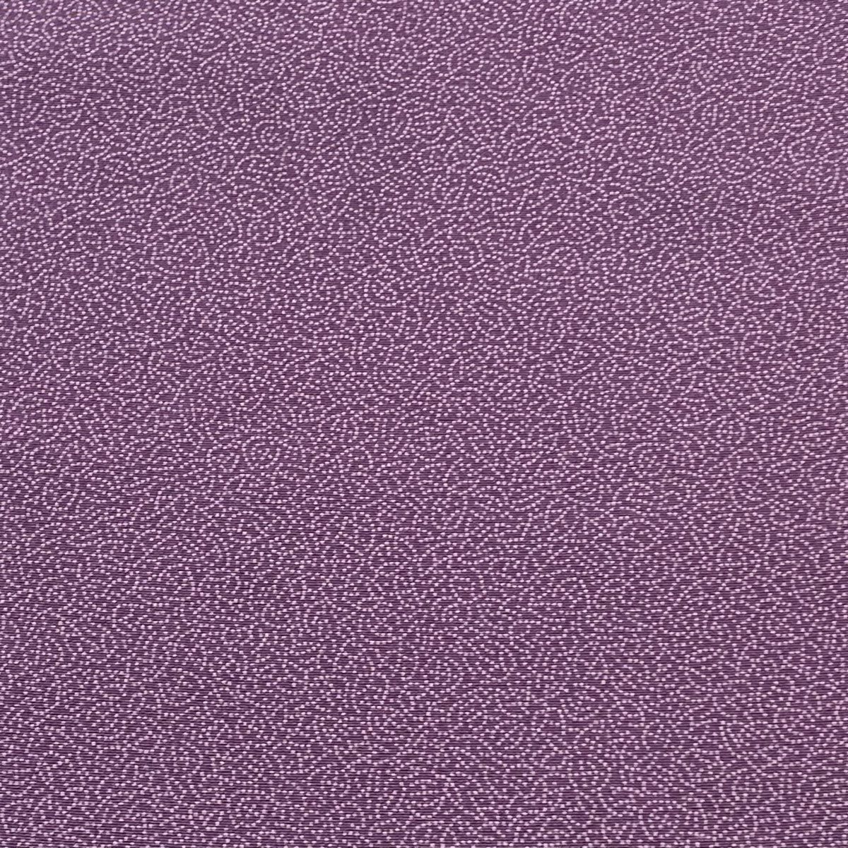 反物 秀品 江戸小紋 文字文 家内安全 紫 正絹