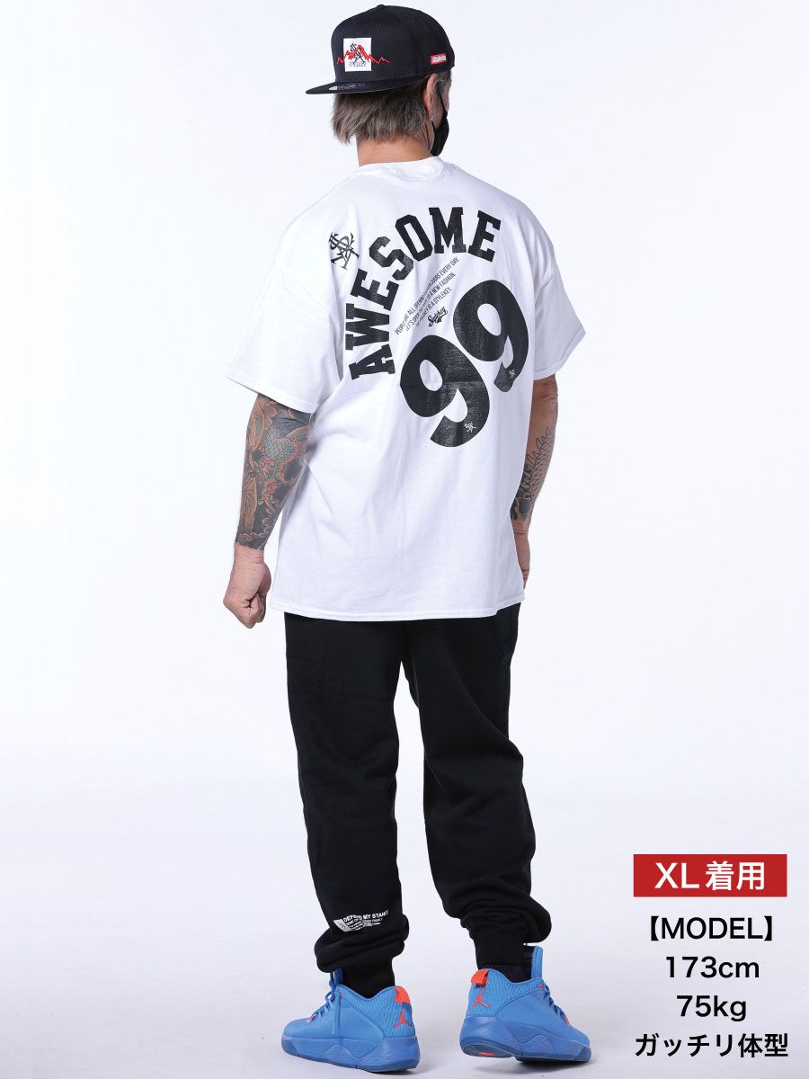 STYLEKEY スタイルキー 半袖Tシャツ AWESOME S/S TEE(SK23SP-SS05) ストリート ナンバリング ヒップホップ レゲエ ロック B系 バンド ロゴ 大きいサイズ