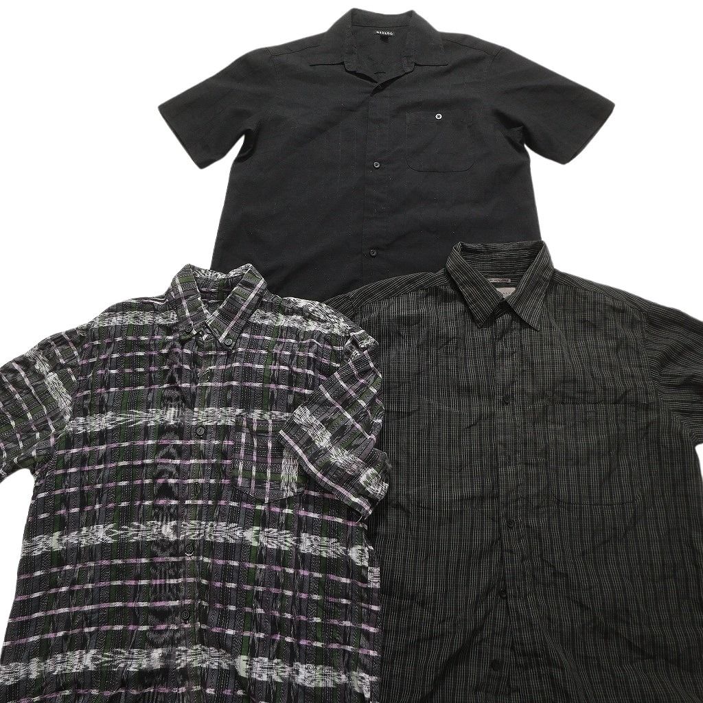 archivio ブラック 半袖シャツ VINTAGE SILK