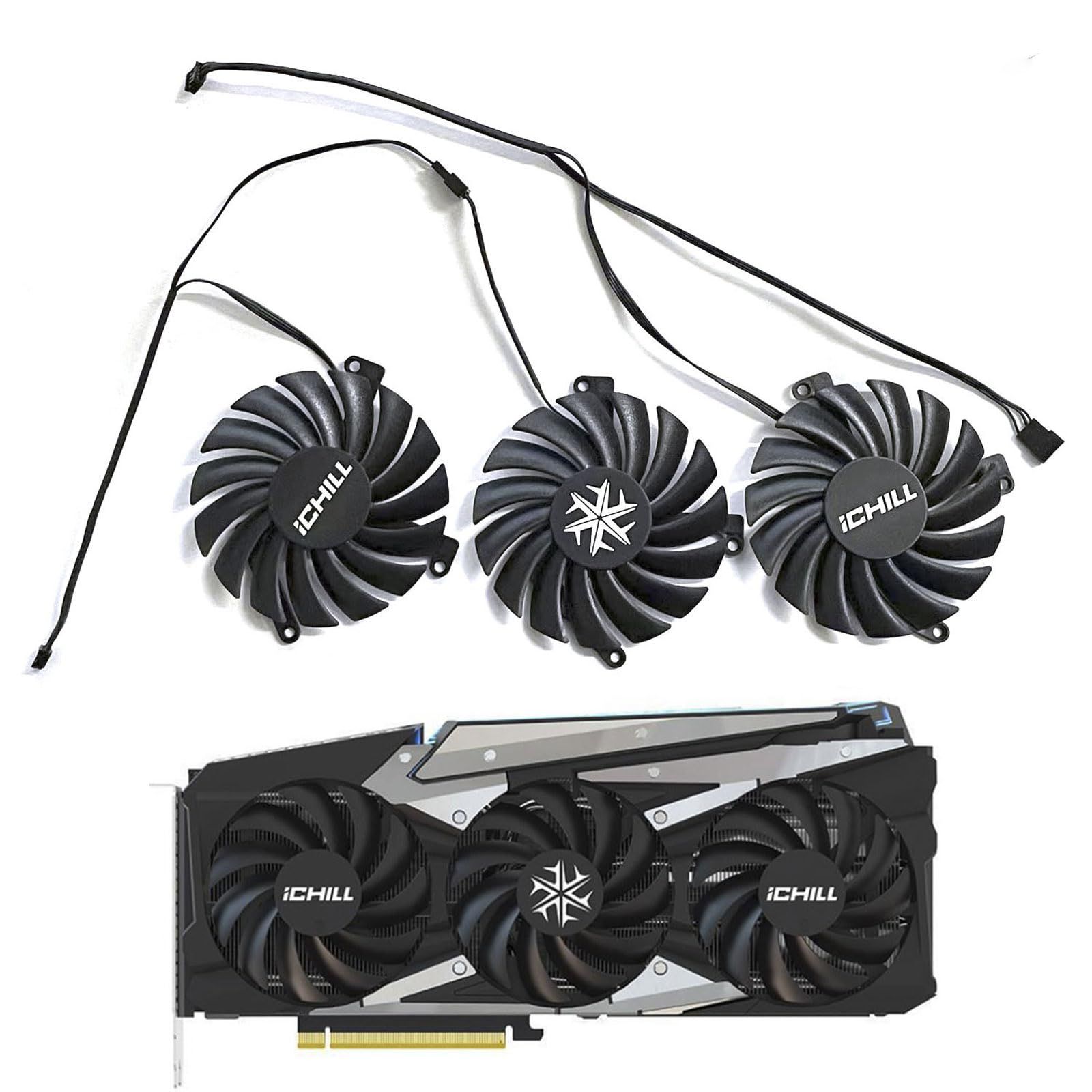 LTANDBR CF-12915S CF-12910S 85MM 4ピン RTX3060 RTX3070 RTX3080 GPUクーラー INNO3D RTX 3070 3070Ti 3080 3080Ti 3090 ICHILL X4 OCグラフィックスカ