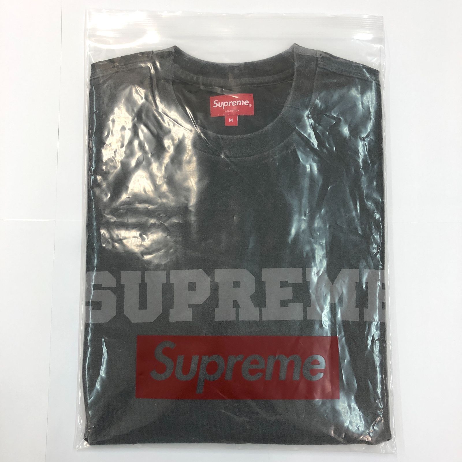 Supreme シュプリーム ダメージ 風 Tシャツ M メンズ 黒 RTSS