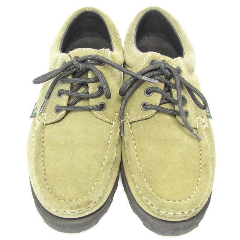 Paraboot パラブーツ UK5 ティエール 786641 日本別注カラー スエード Uチップ モカシン ウィメンズ レディース VEL OLIVE 35004755