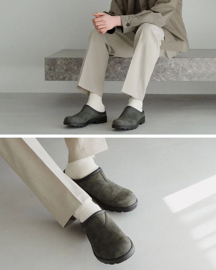 ブランドストーン Blundstone オリジナルクロッグ BS2420056 メンズ ヌバックレザー サンダル ラスティックブラック NICORILABO_COM