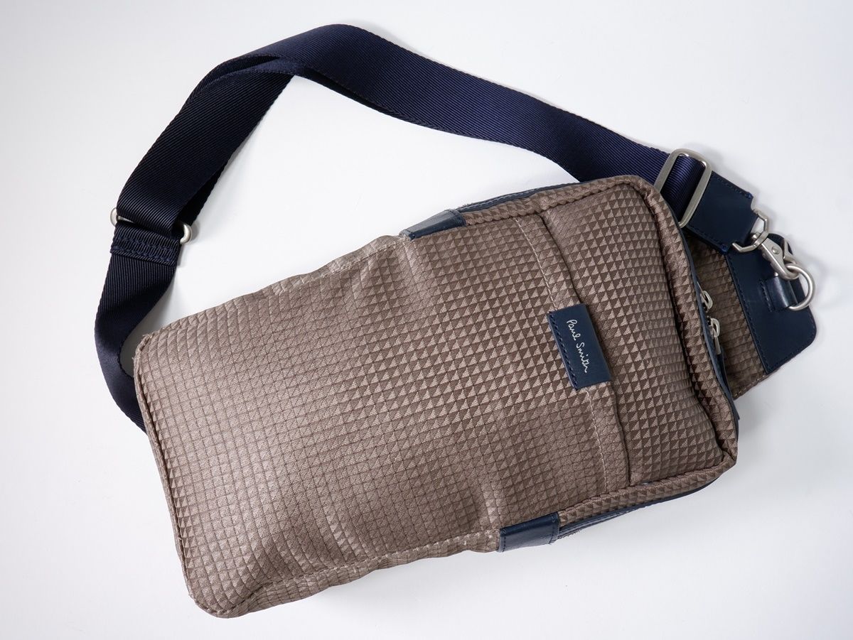 Paul Smithポールスミス ナイロン×レザーボディバッグ ワンショルダーバッグ フリー MBGA79429