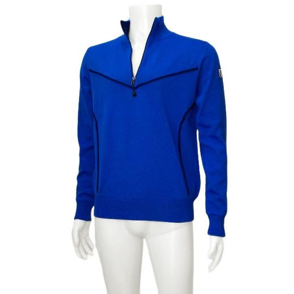 ウール ハーフジップセーター