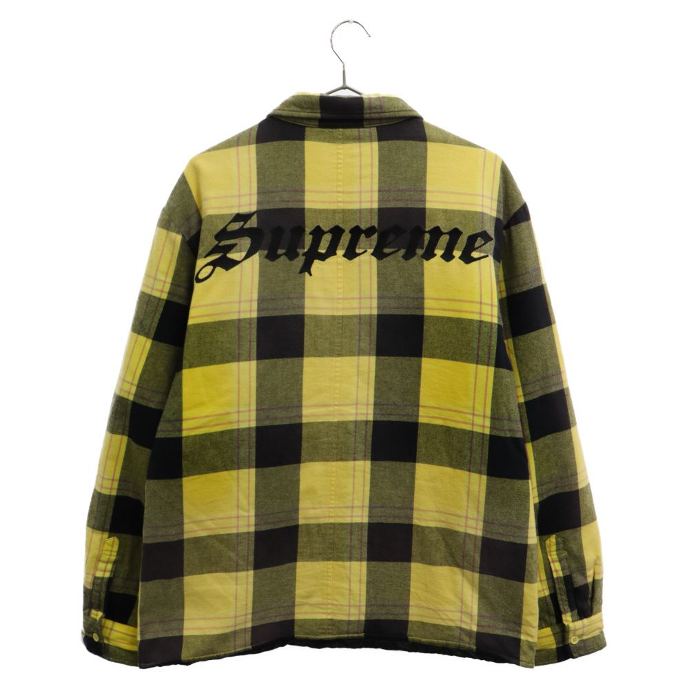 シュプリーム 長袖ネルシャツ イエロー チェック シュプリーム 長袖