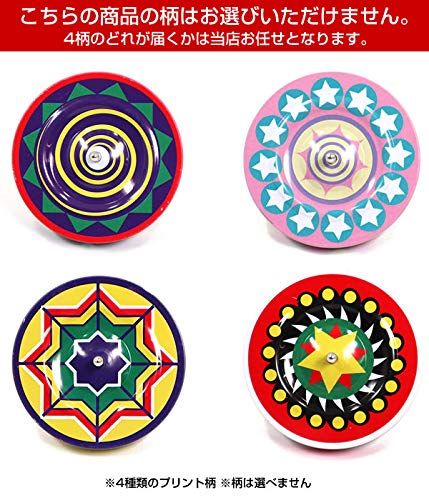 プリントブリキこま（大） ひもつき （コマ-025P） 1個 直径約62mm 柄はアソート ウキタ ggw725x Amazon.co.jp: チャレンジ！投げこま 【柄指定不可】プリント