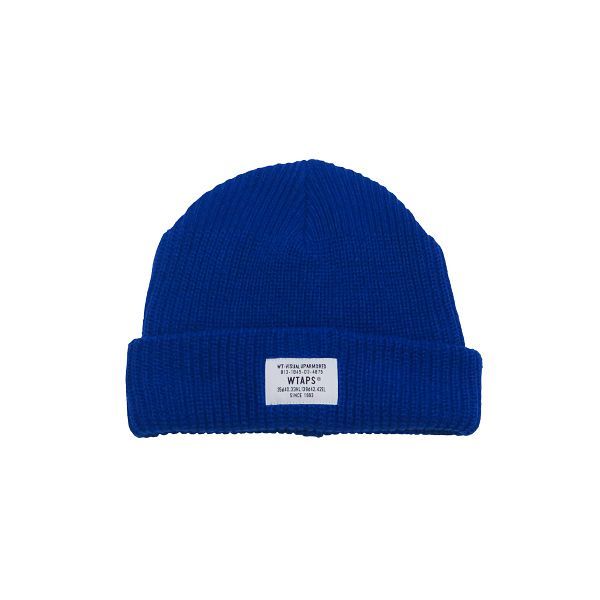 WTAPS ダブルタップス 24AW BEANIE 01 BEANIE ACRYLIC 242MADT-HT01 ビーニー アクリル ニットキャップ ブルー 帽子 サイズ00 octk