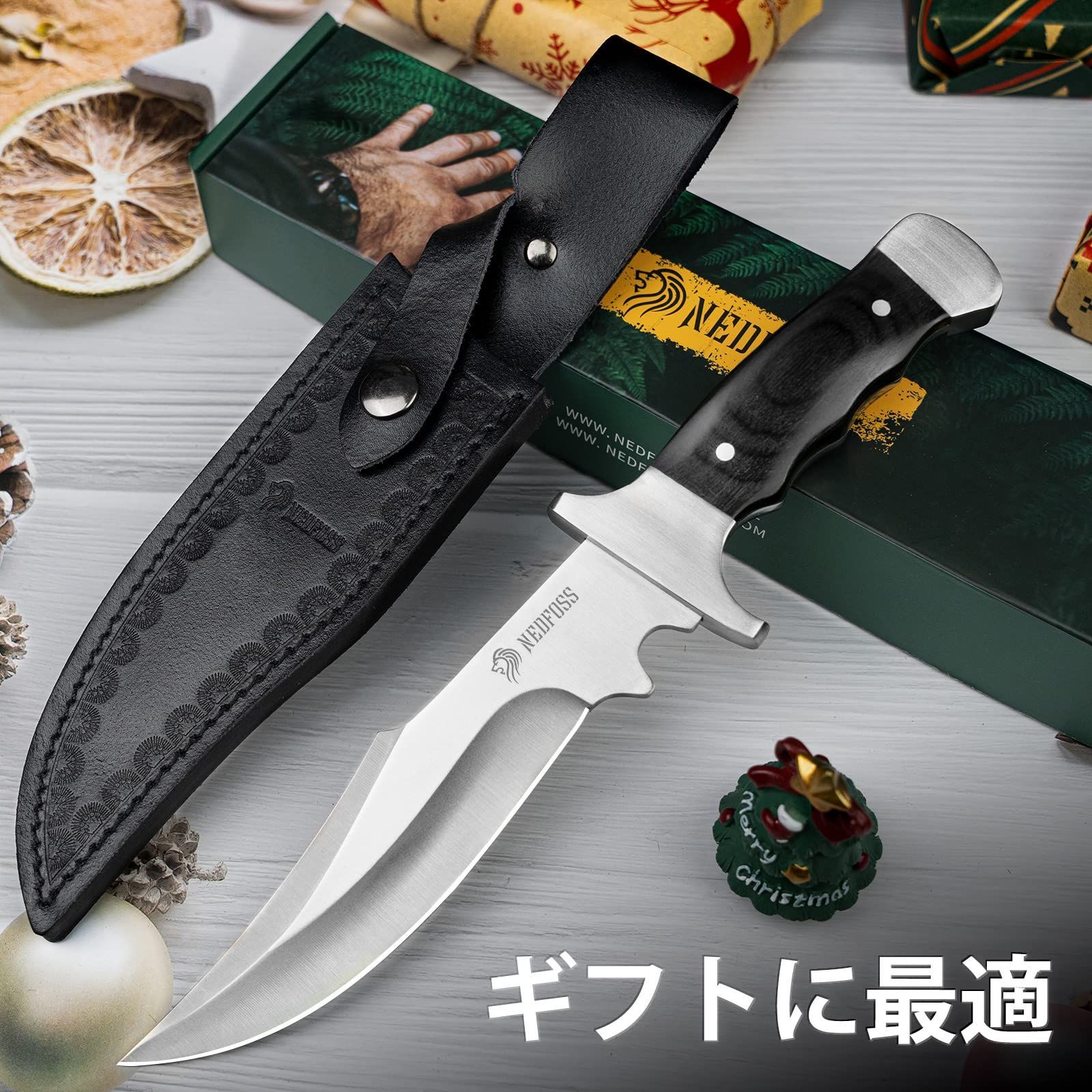 新品 解体用 スキナー ハンティングナイフ 鞘付き 山歩き 直刃 新品 解体用 スキナー ハンティングナイフ 鞘付き 山歩き 直刃