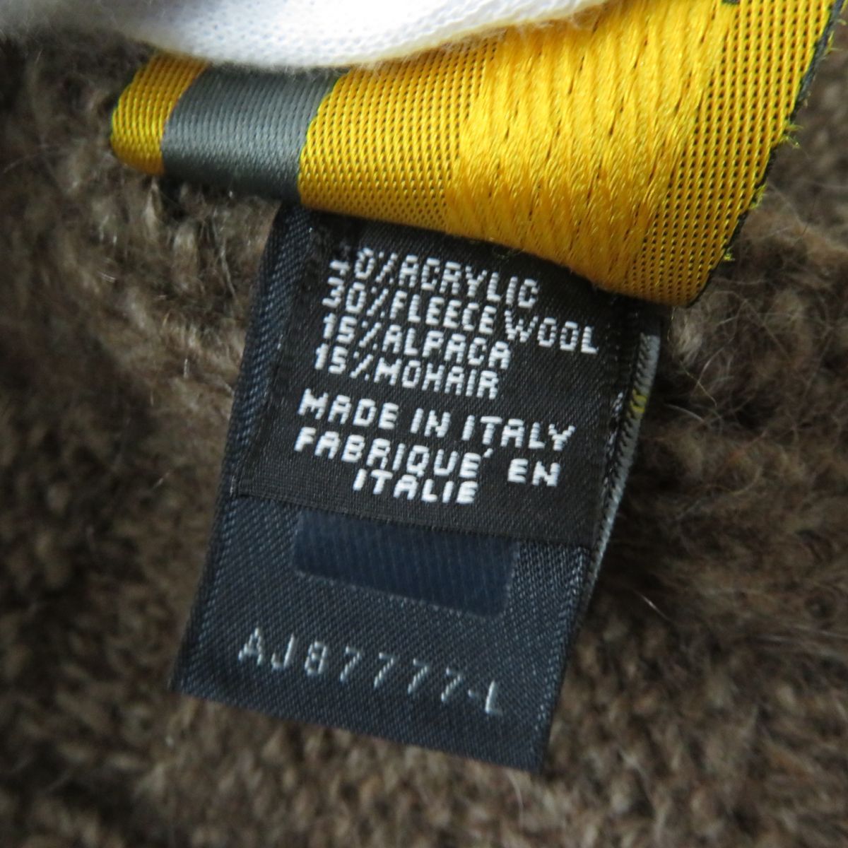 極美品☆FENDI フェンディ ズッカ柄編み アルパカ×モヘア混