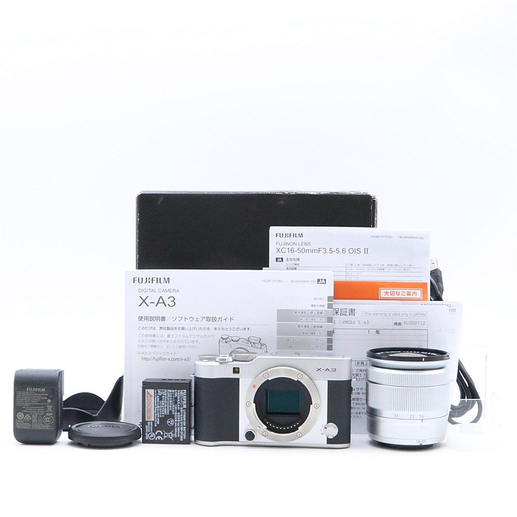 上品 Fujifilm X-A3 シルバー 15-45mm レンズキット 6338
