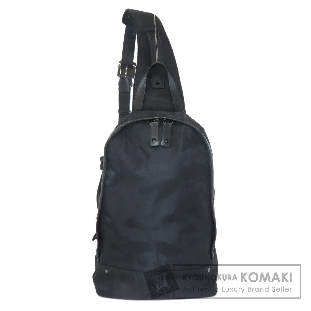 VALENTINO バレンティノ カモフラージュ柄 ボディバッグ ナイロン メンズ