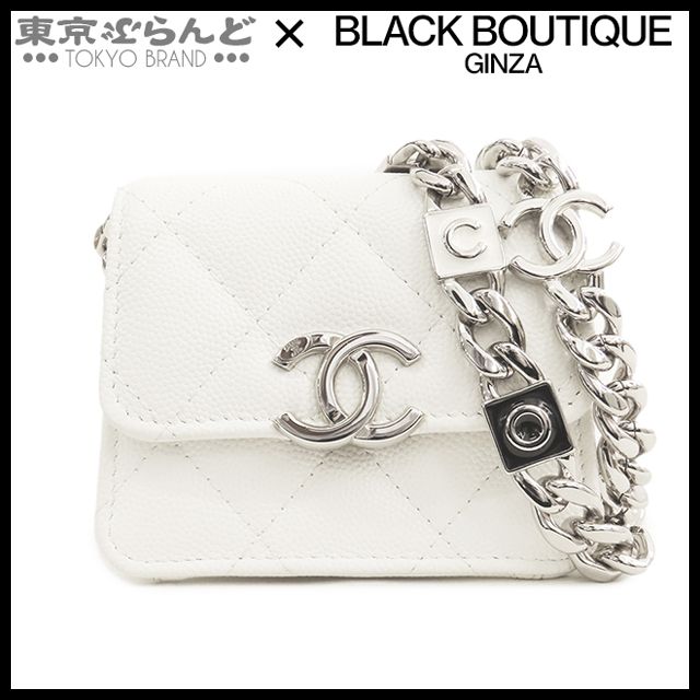 シャネル CHANEL チェーンクラッチバッグ 31番台 AP2759 ホワイト 白  