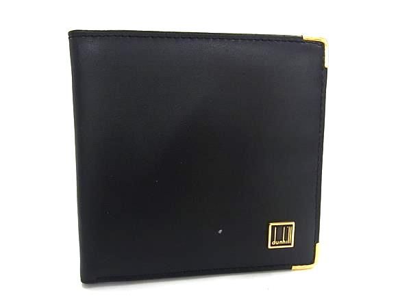 dunhill ダンヒル レザー 二つ折り 財布 ウォレット 札入れ 小銭