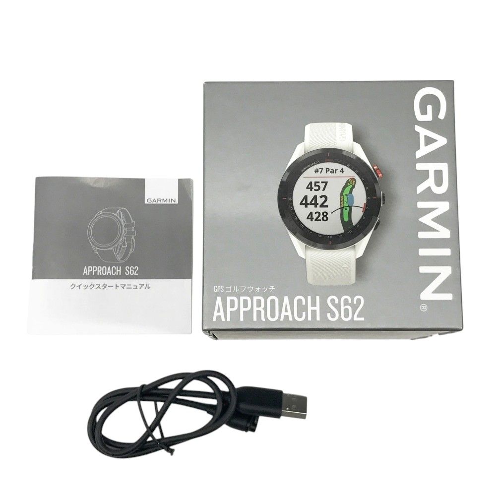 GARMIN ガーミン APPROACH S62 GPSナビ ゴルフウォッチ アプローチ  ホワイト系  [240101424877] ゴルフウェア ストスト Approach S62 | スマートウォッチ | Garmin 日本